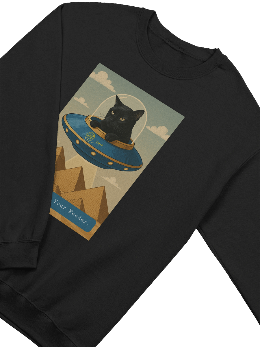 UFO Cat Pilot Crewneck Sweatshirt product image (3)