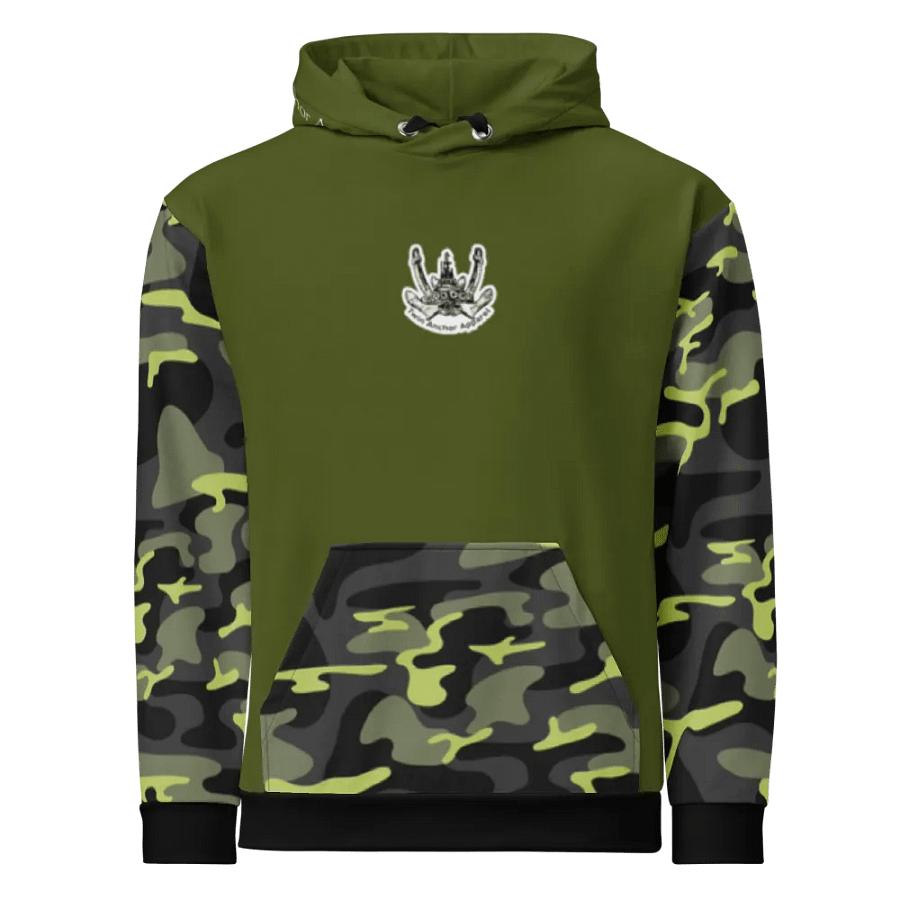 Camouflage & Green Anchor Hoodie product image (2)