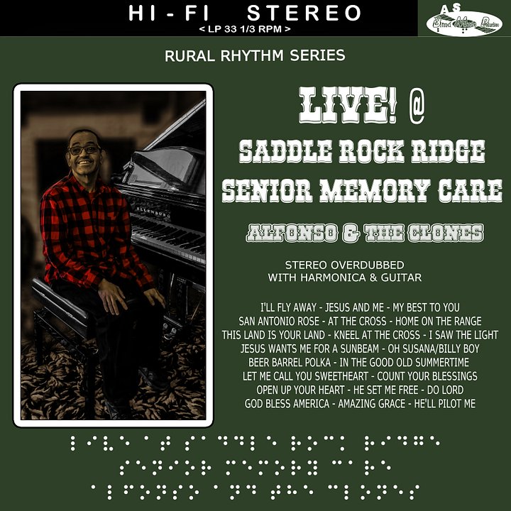LIVE AT THE SADDLE ROCK RIDGE - ALFONSO AND THE CLONES - CD product image (1)