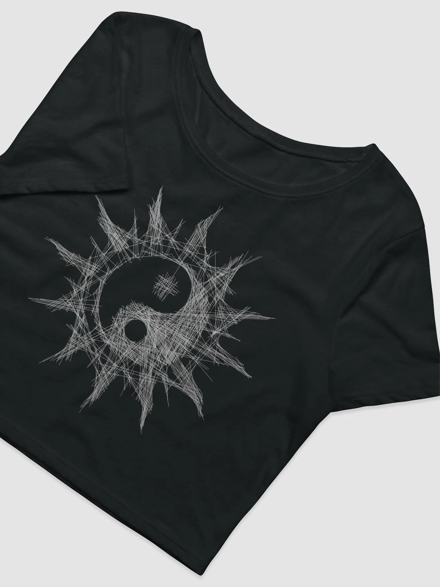 Radiant Geometric Sun Women's Crop Tee product image (3)