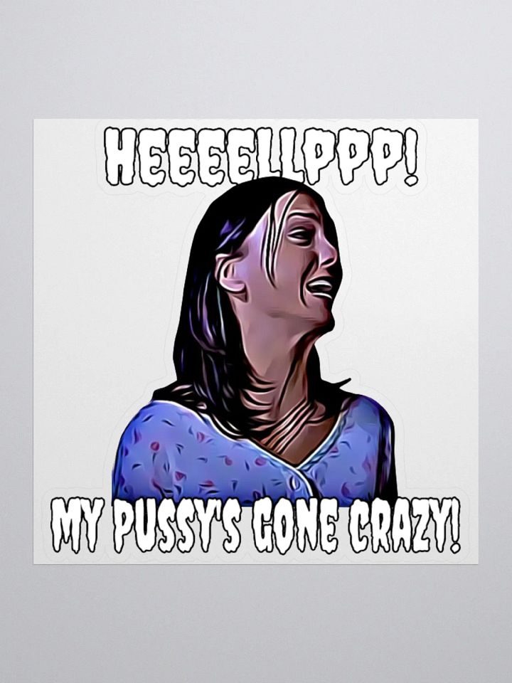 Help! my pussy's gone crazy! Kiss Cut Stickers product image (1)