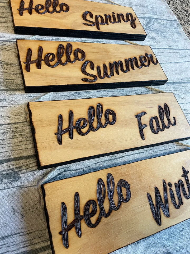 Hello Seasons Sign Set product image (2)