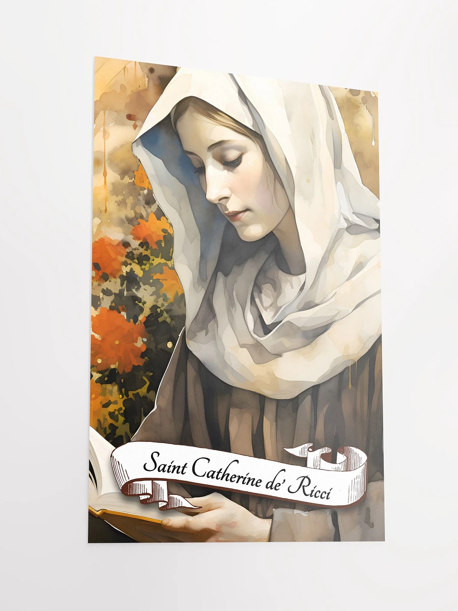 Saint Catherine de' Ricci Patron Saint of Sick People, Artists, Against Temptations, Matte Poster product image (4)