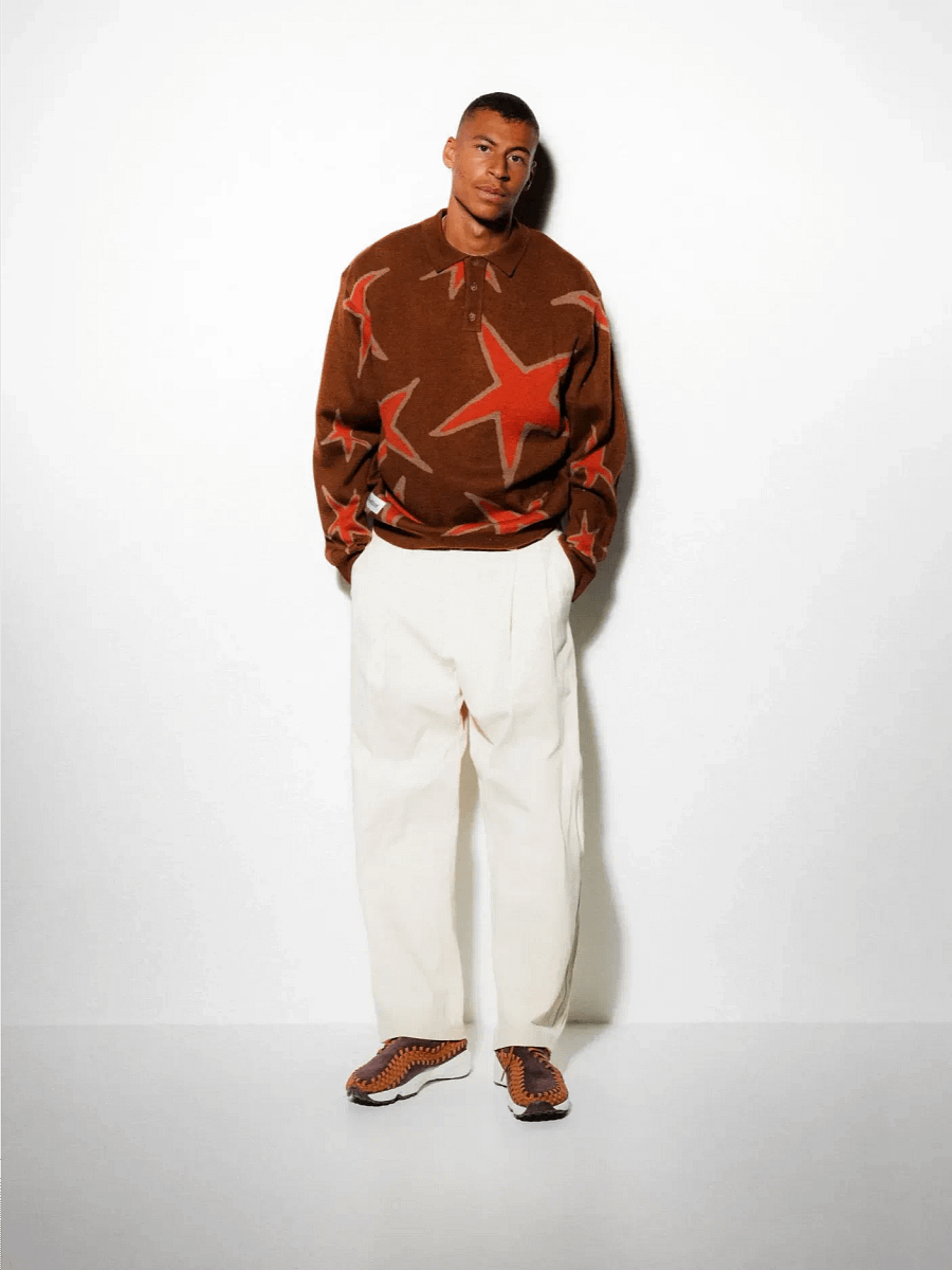 Star Polo Knit Sweater, Oak product image (3)