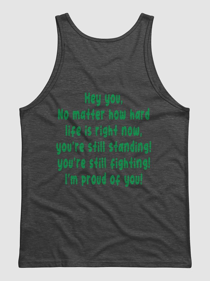 hey you male charcoal tank top product image (2)