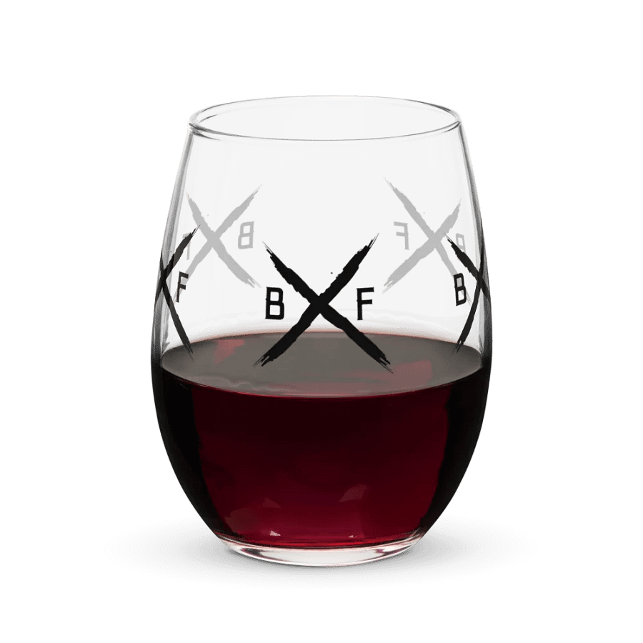 Black Flag Dodgeball Club Wine Glass product image (6)