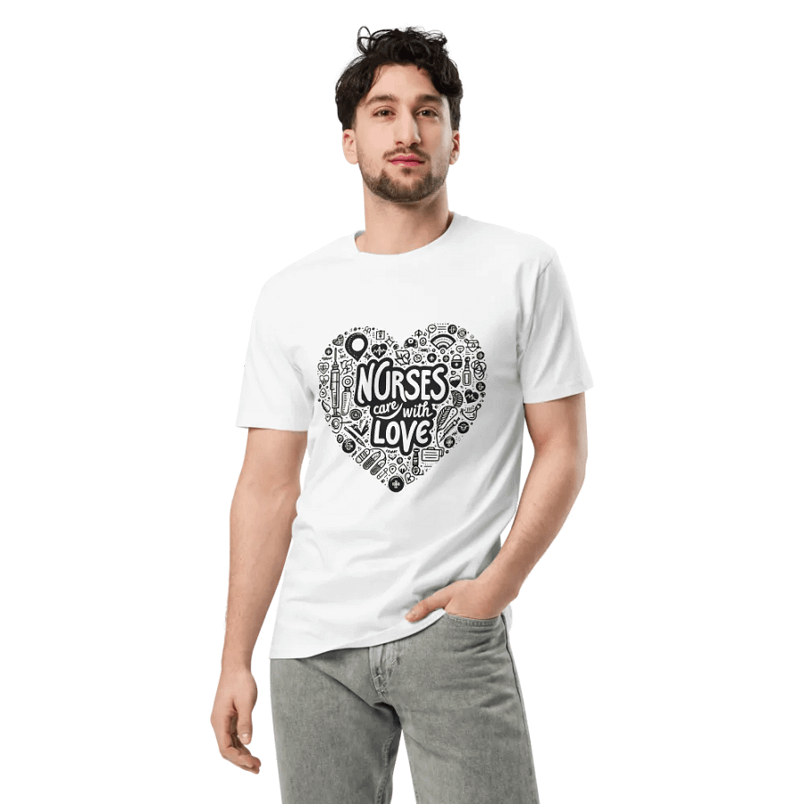 nurses care with love t-shirt product image (3)