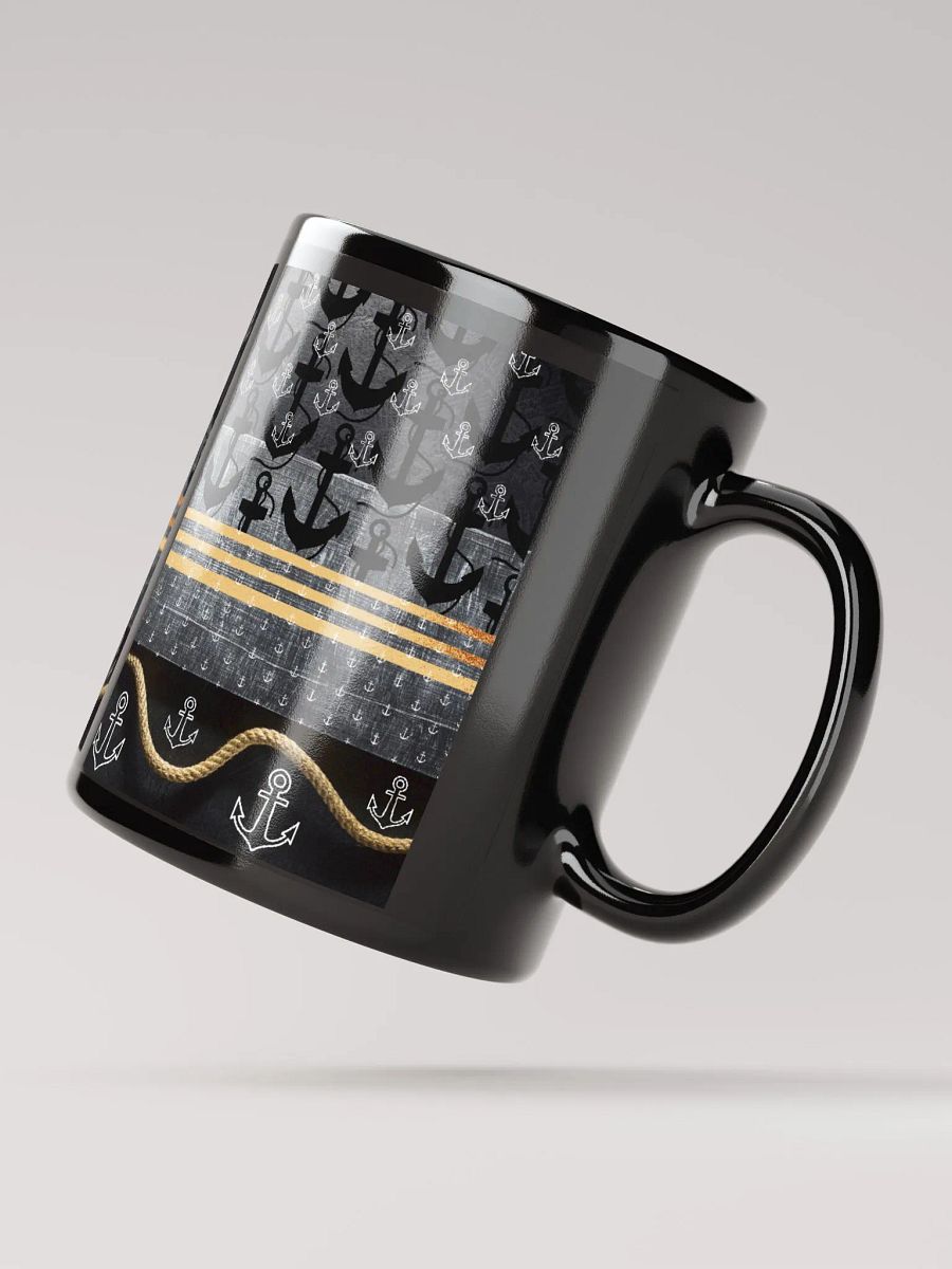JoBeth Nautical ⚓ Black Glossy Mug product image (3)