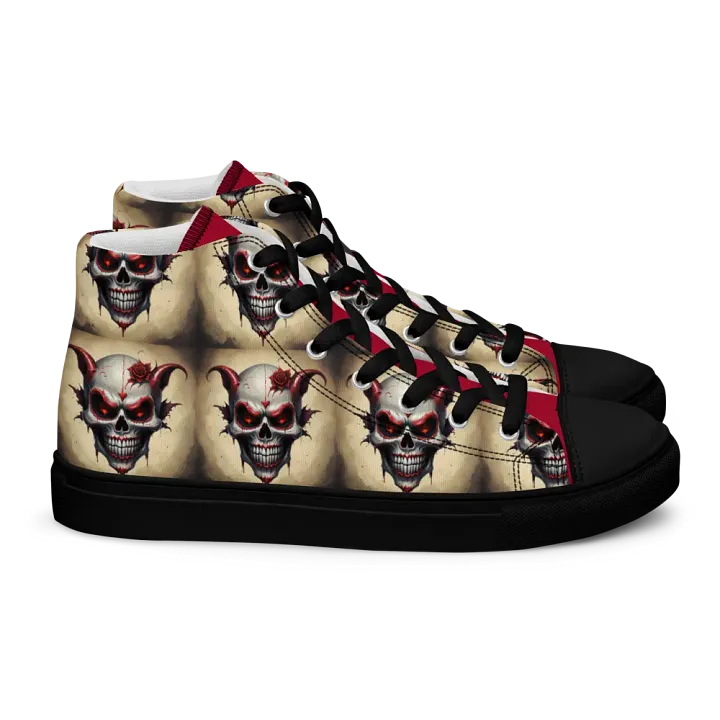 Skull Rose Men's High Top Shoes product image (2)