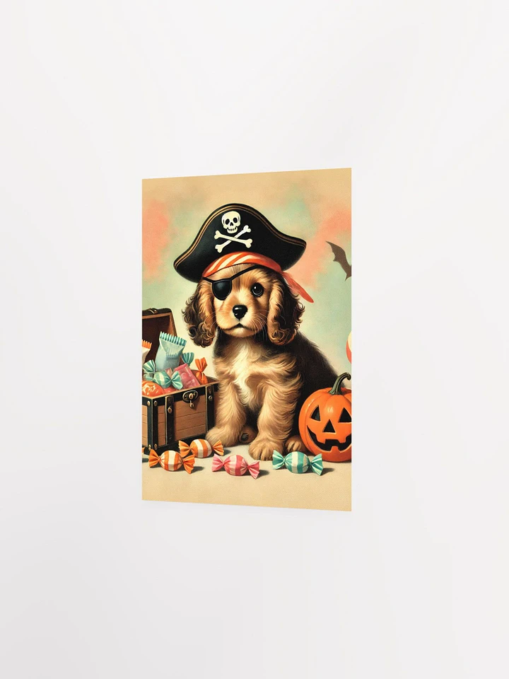 Pirate Cocker Spaniel Puppy Halloween Adventure Poster product image (16)