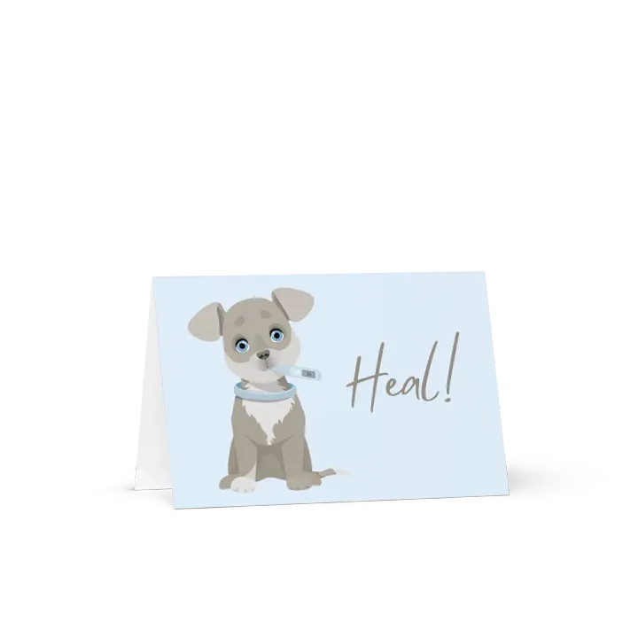Get Well Soon Puppy and Thermometer product image (2)