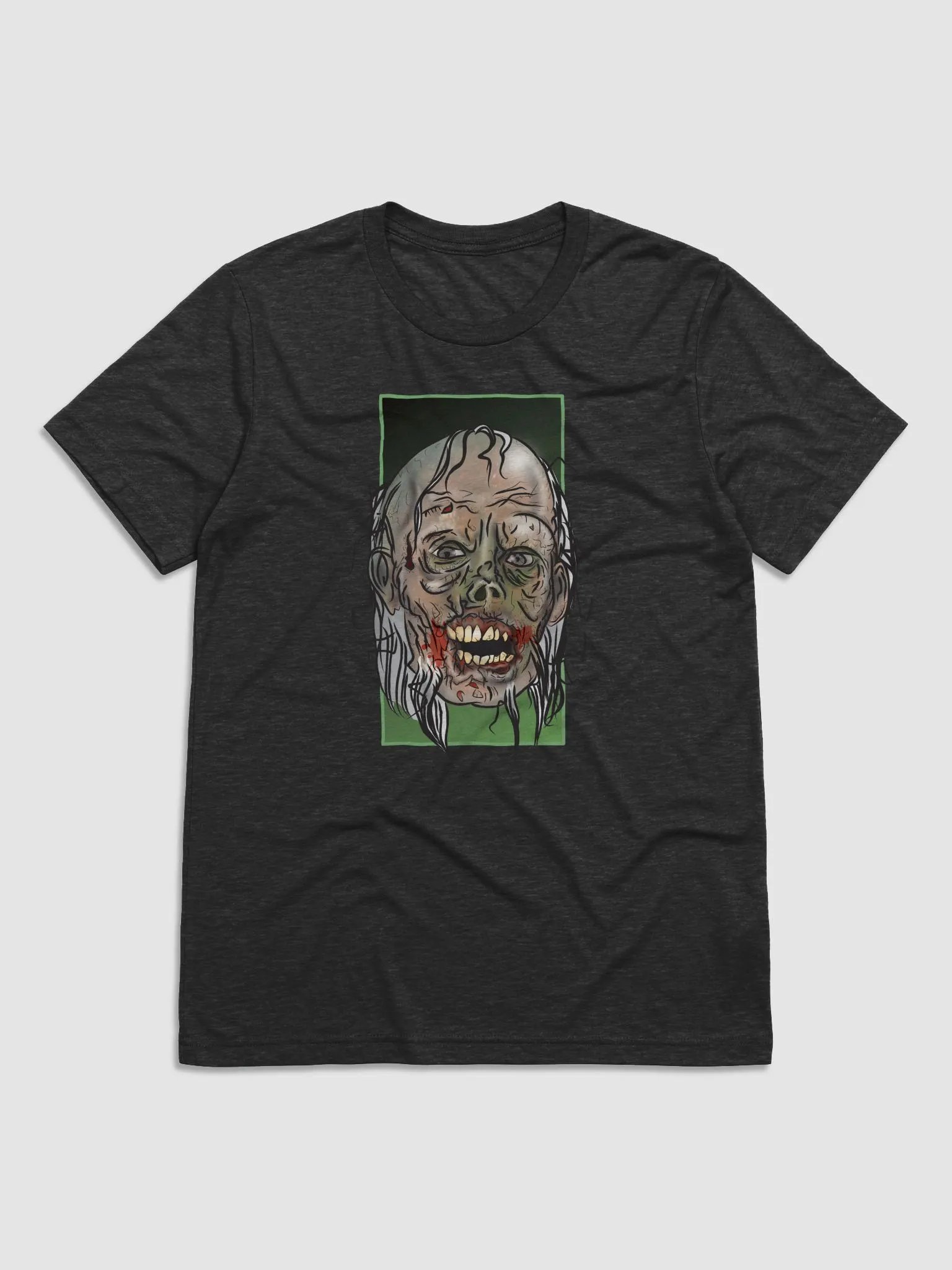 Decayed Zombie Head Illustration T-Shirt product image (11)