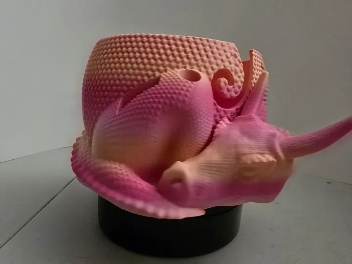 Sunset Dragon Yarn Bowl 3D printed 🐑 product image (1)