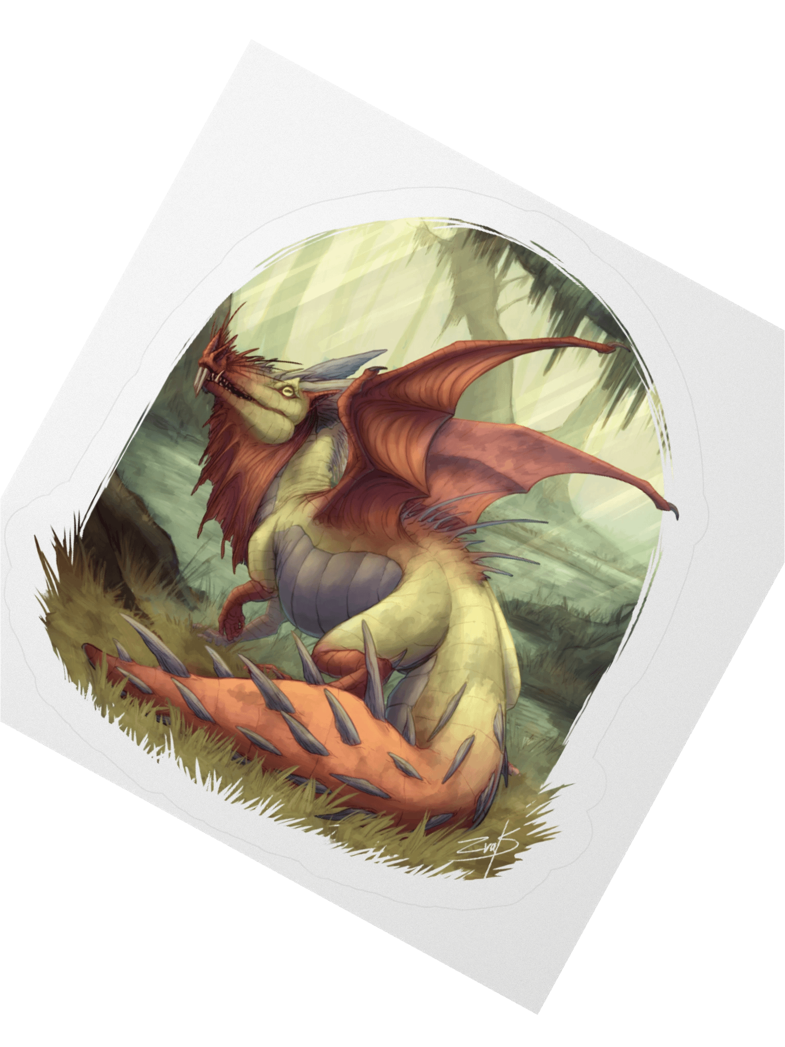 Dragon Digital Painting - sticker product image (2)