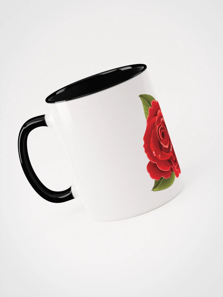 Ceramic Beautiful Red Rose Mug with Color Inside product image (4)