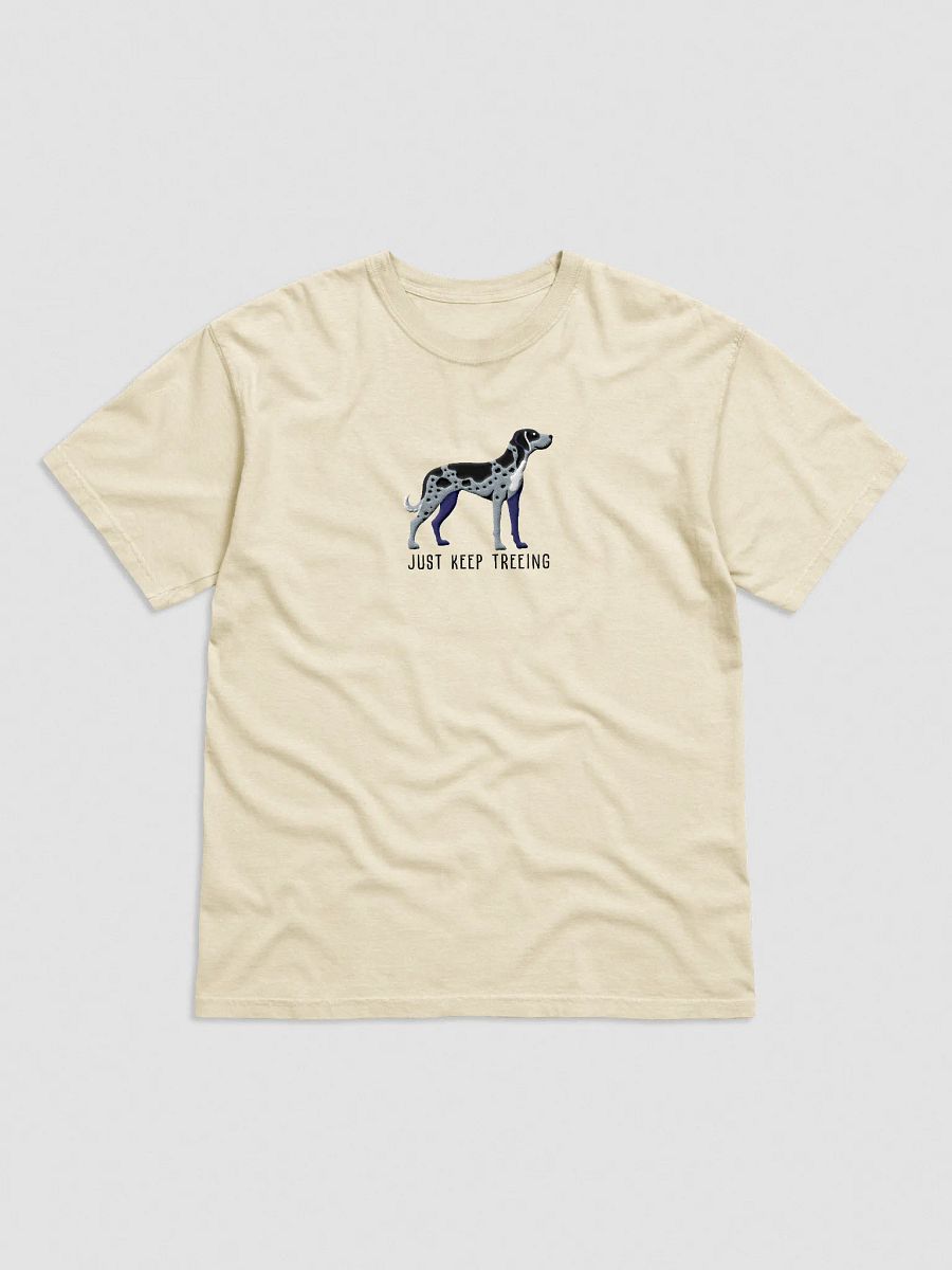 Just Keep Treeing T-Shirt(Embroidered) of a Catahoula Leopard Dog(Blue Leopard) product image (41)