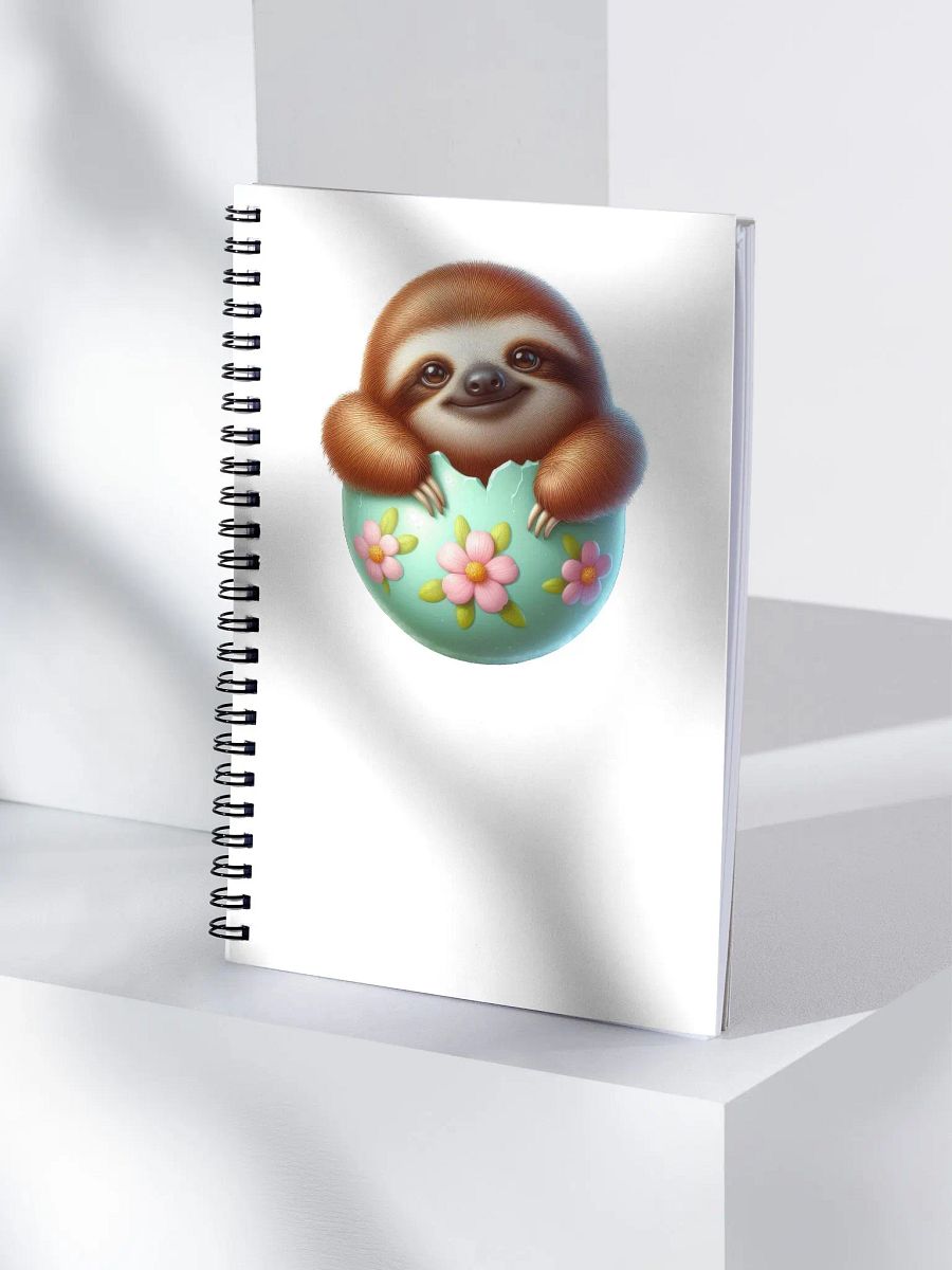 Sloth Easter Egg - Notebook product image (4)