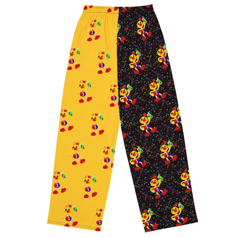 Split Yellow and Arcade All-Over Boyoyoing Unisex Wide-Leg Pants product image (3)