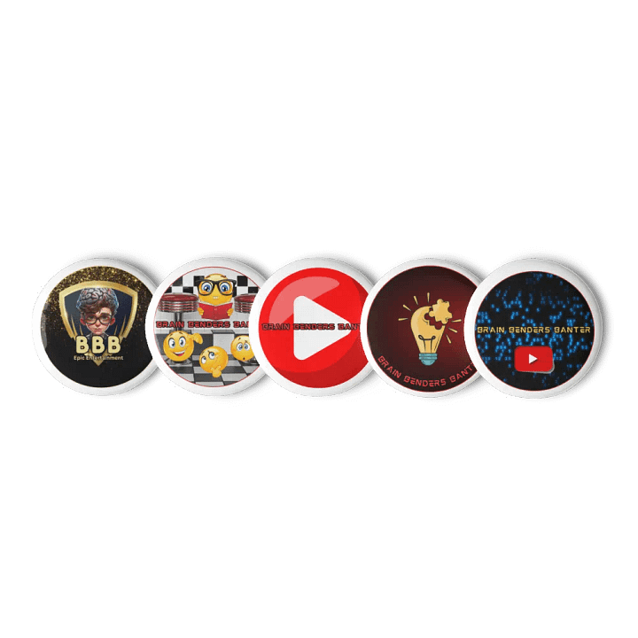 5 Brain Benders Banter Pin Set product image (3)