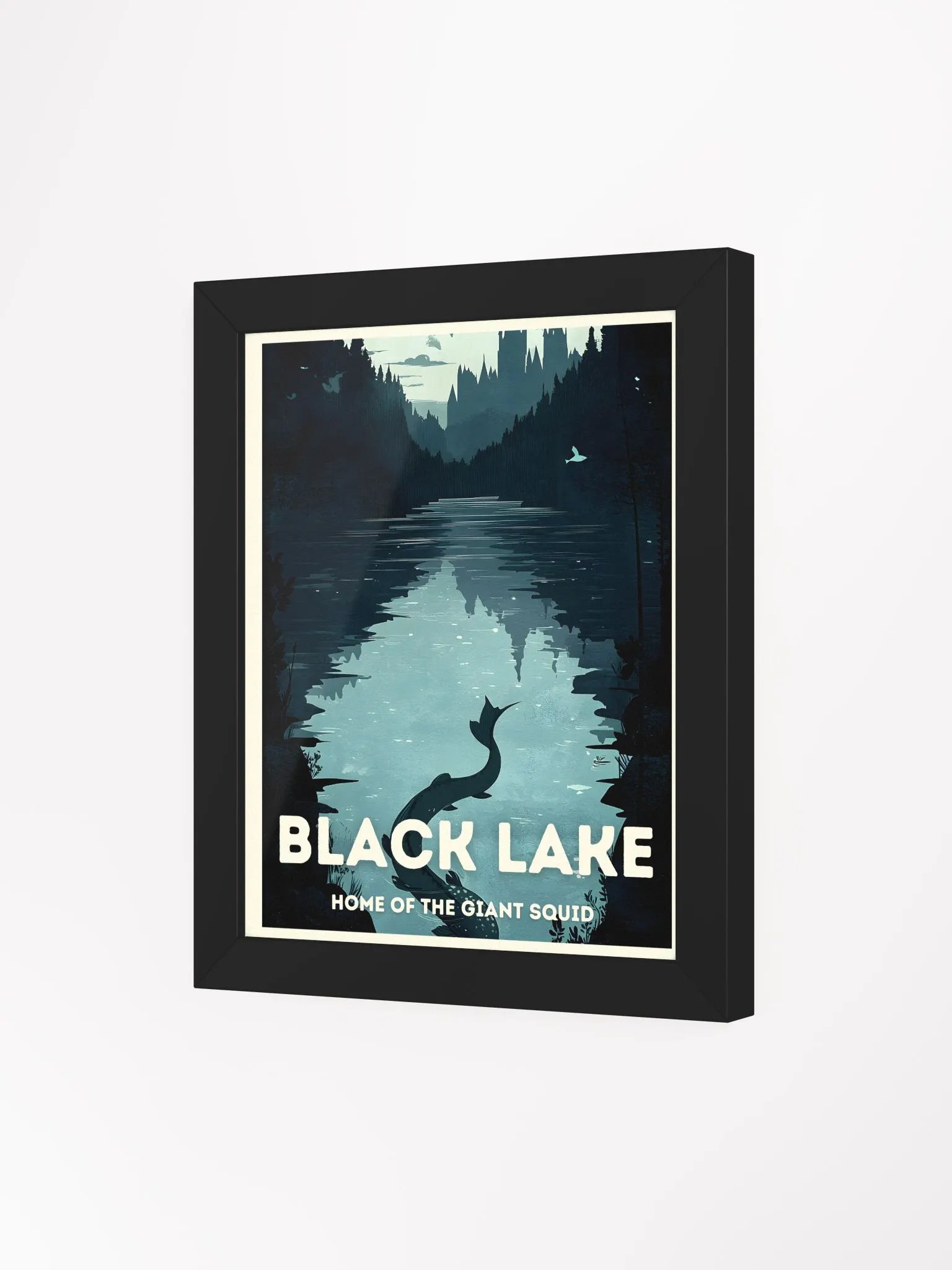 The Black Lake Vintage Travel Poster product image (3)