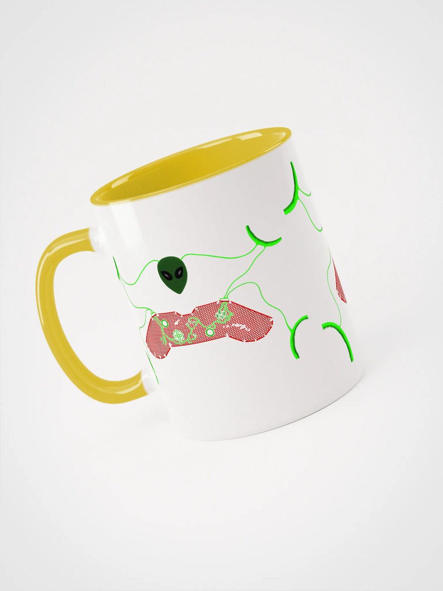 Galactic Green Alien Ceramic Mug product image (3)