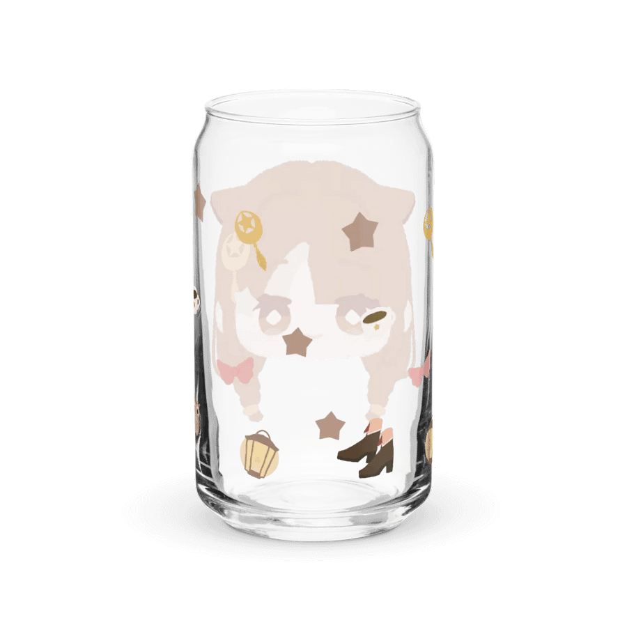 Lovely Pattern Sipper Glass: Anime-Inspired Can Shape product image (38)