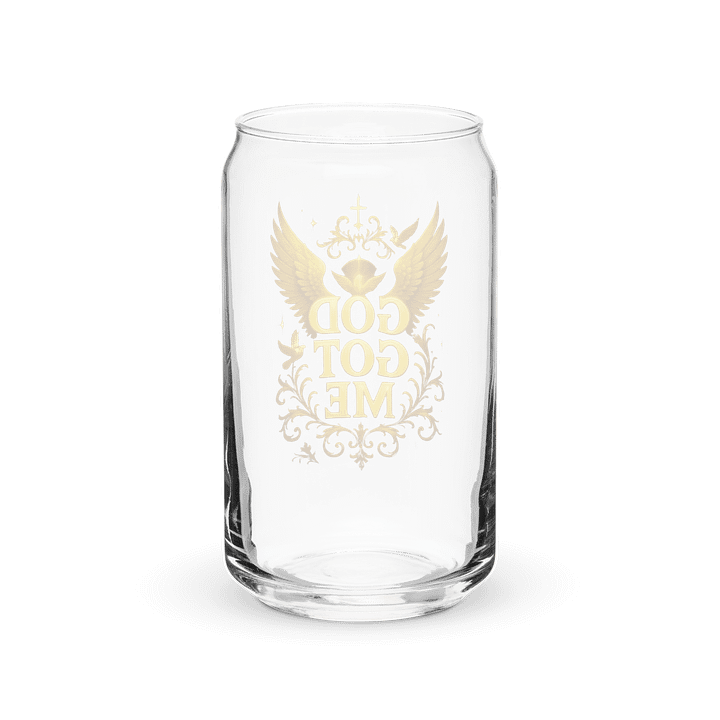 GOD GOT ME — Golden Wings Can-Shaped Glass product image (6)