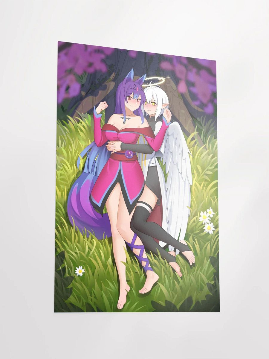 cuddles under the cherry blossom poster product image (3)