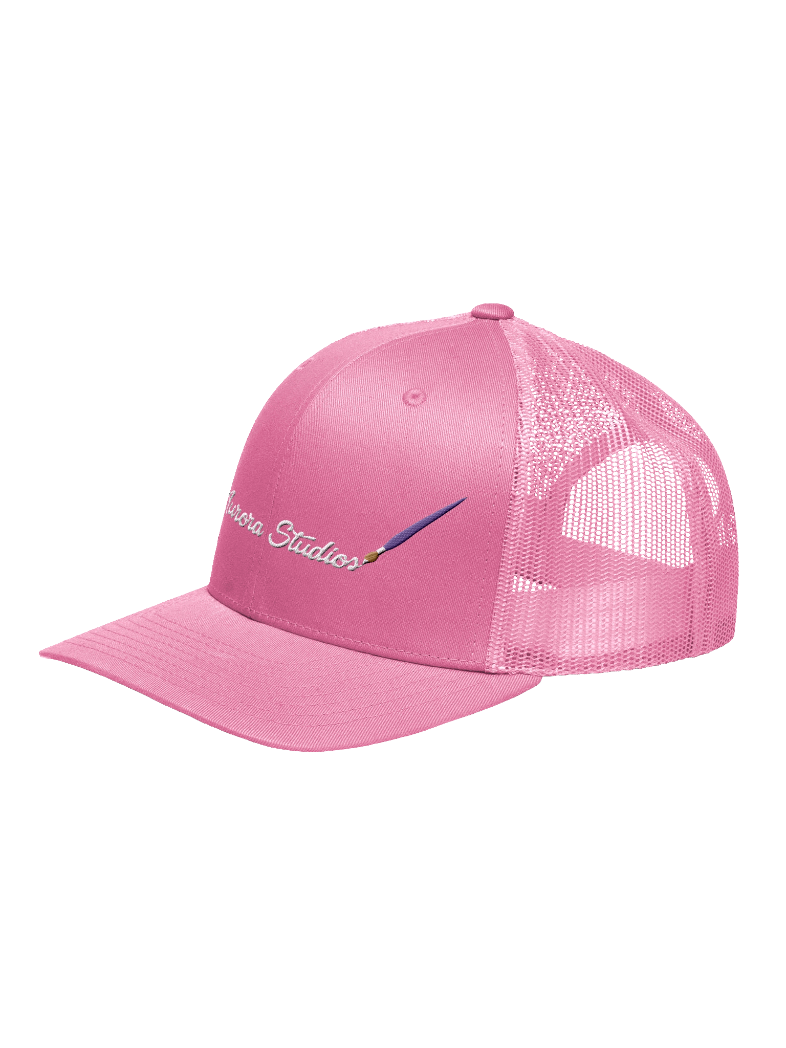 Inkflow Logo Retro Trucker Hat - Pink product image (2)