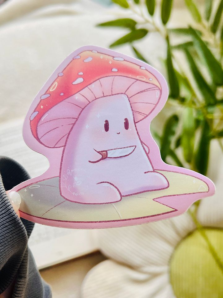 Stabby Mushy sticker product image (1)
