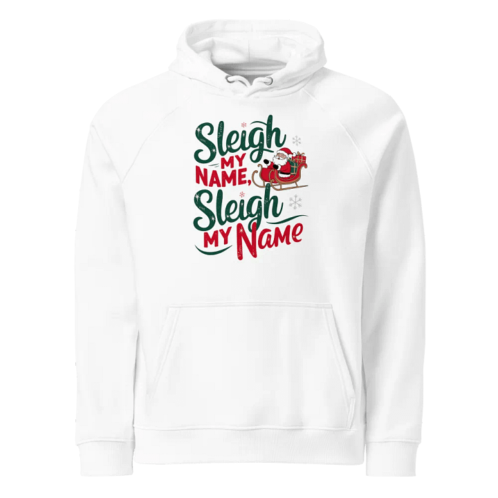 Festive Santa Sleigh Eco Hoodie product image (1)