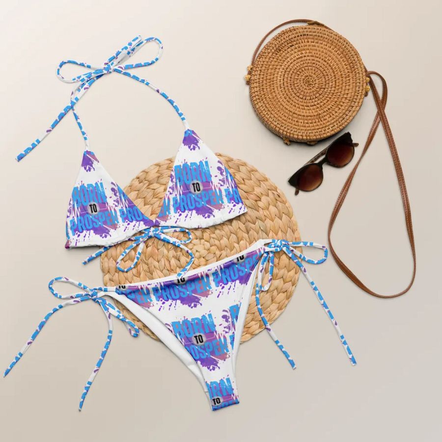 Born to Prosper All-Over Bikini Set product image (6)