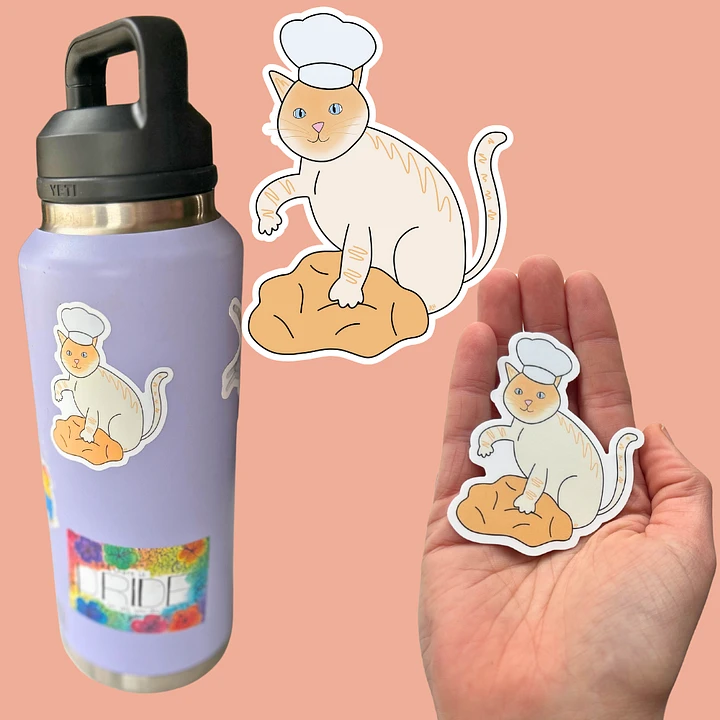 Baker Cat Sticker - Flamepoint Siamese product image (1)