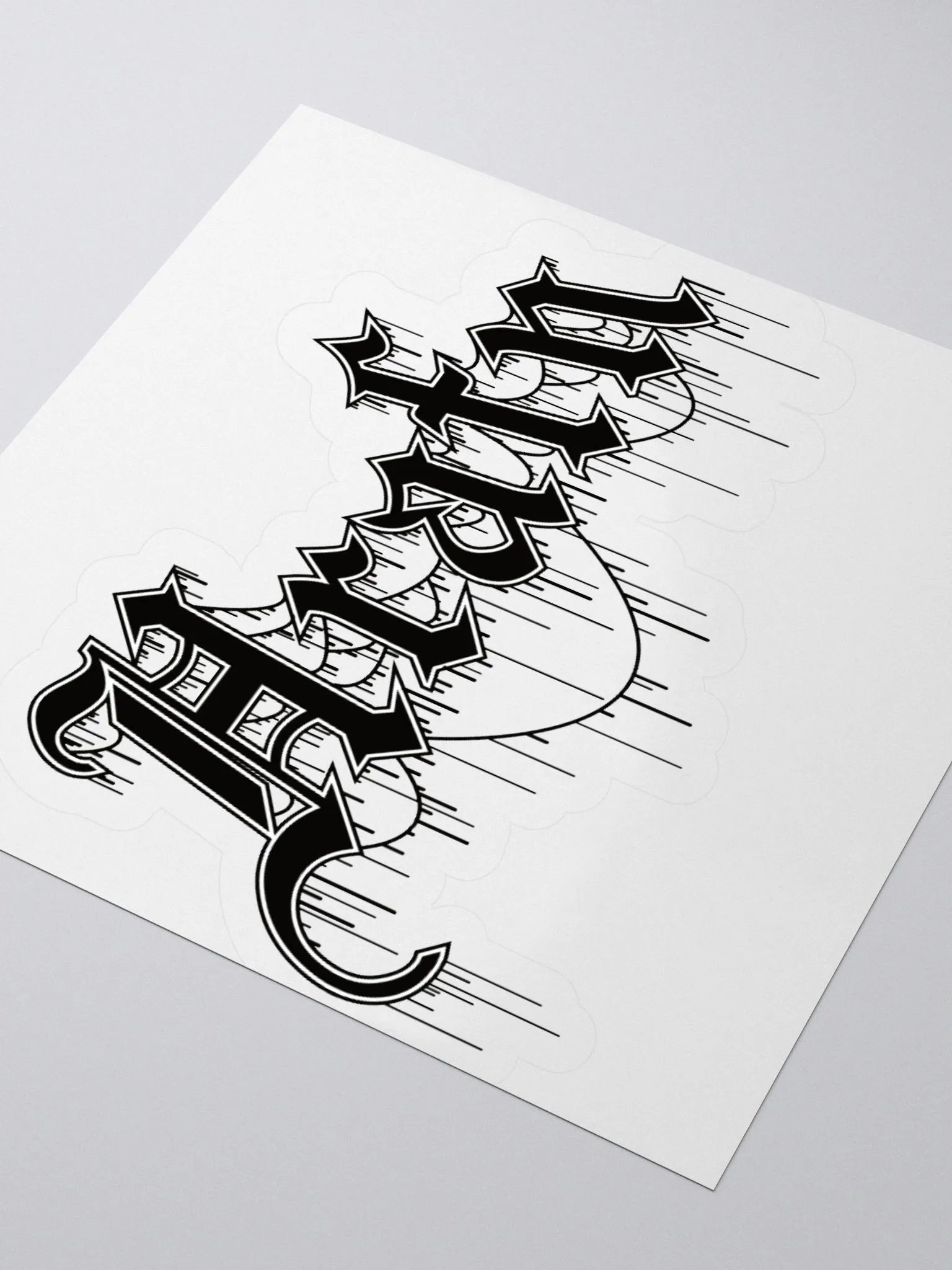 Hrafn Gothic Logo Kiss Cut Stickers product image (3)