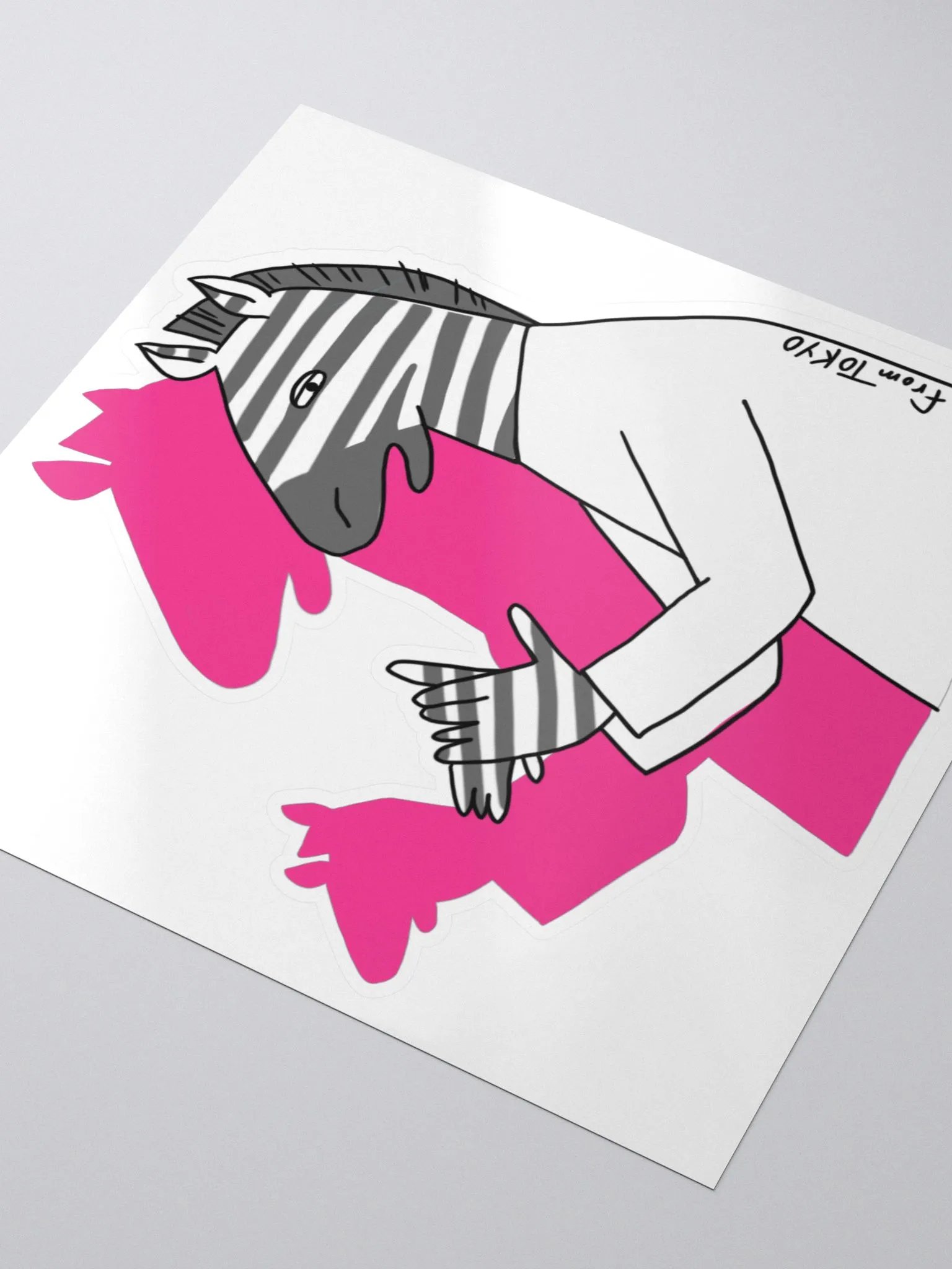 Zebra Shadow Sticker product image (3)