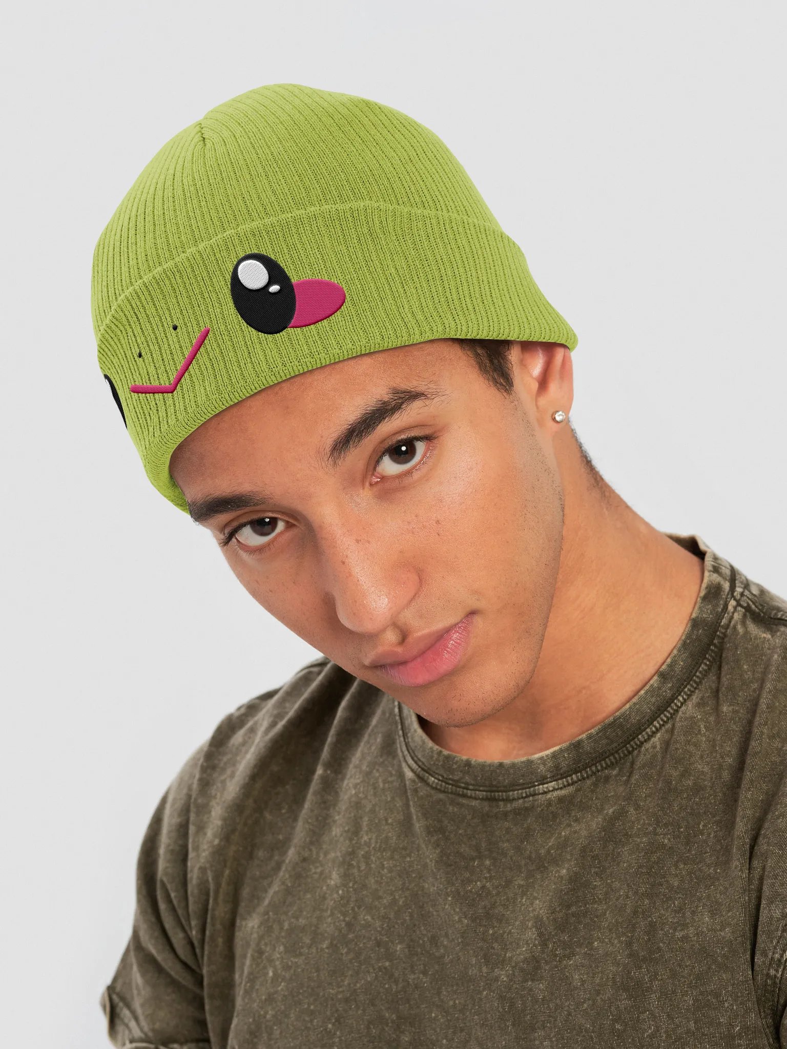 Froggy Face Embroidered Beanie product image (4)