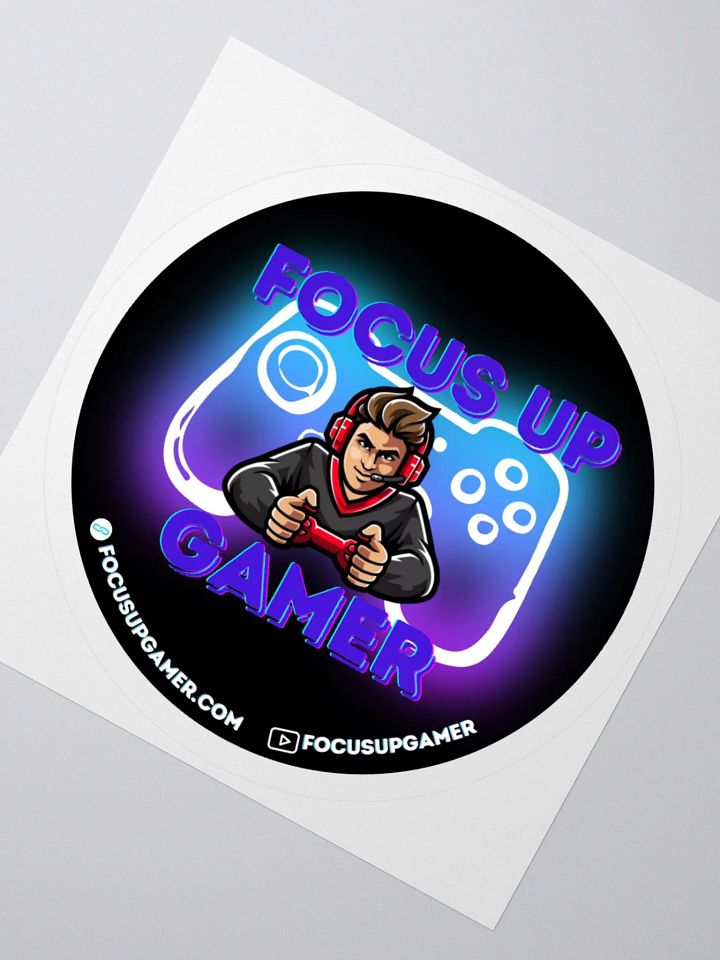 Focus Up Gamer Full Color Sticker product image (6)