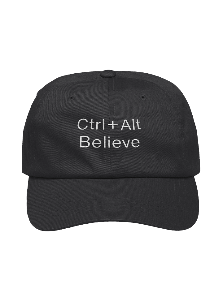 “Ctrl + Alt Believe” Minimalist Dad Hat – Mindset Reboot Edition product image (1)