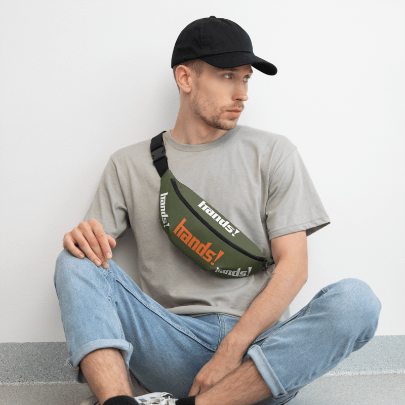 Hands Fanny Pack Olive/White/Orange product image (6)