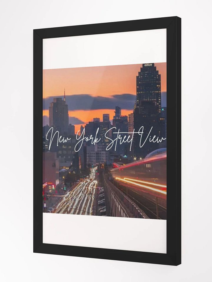 Wall Art New York Street View Framed High-Quality Matte Poster (in) product image (2)