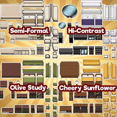 KR Furniture Store ~ Modern Suites Tileset for RPGs product image (2)