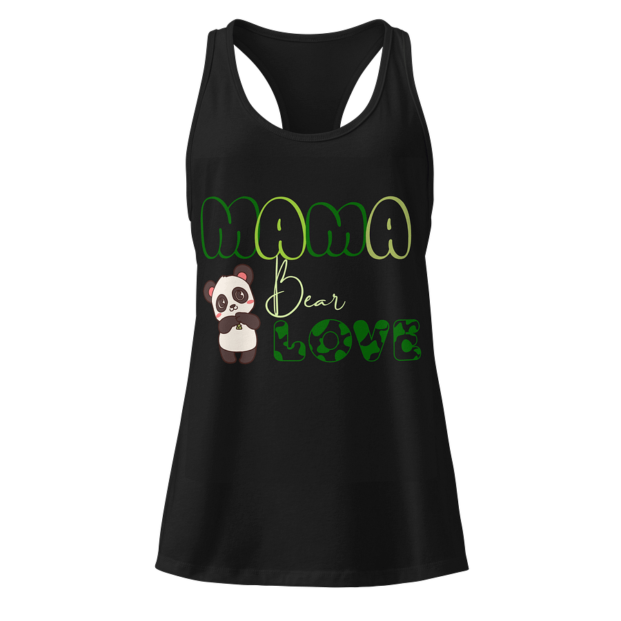 Mama Bear Love Panda Racerback Tank product image (1)