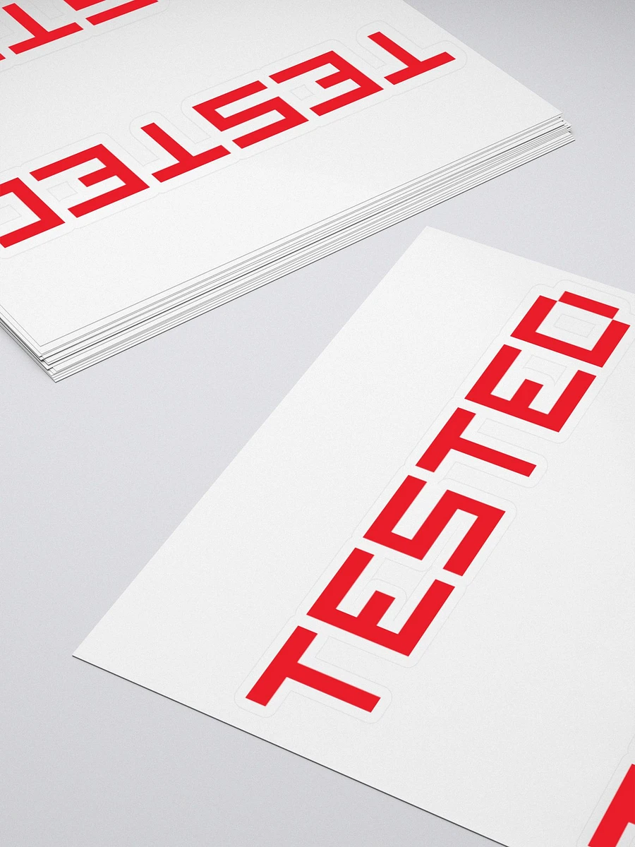 Classic Tested - Red Logo (Die-Cut Sticker) product image (4)
