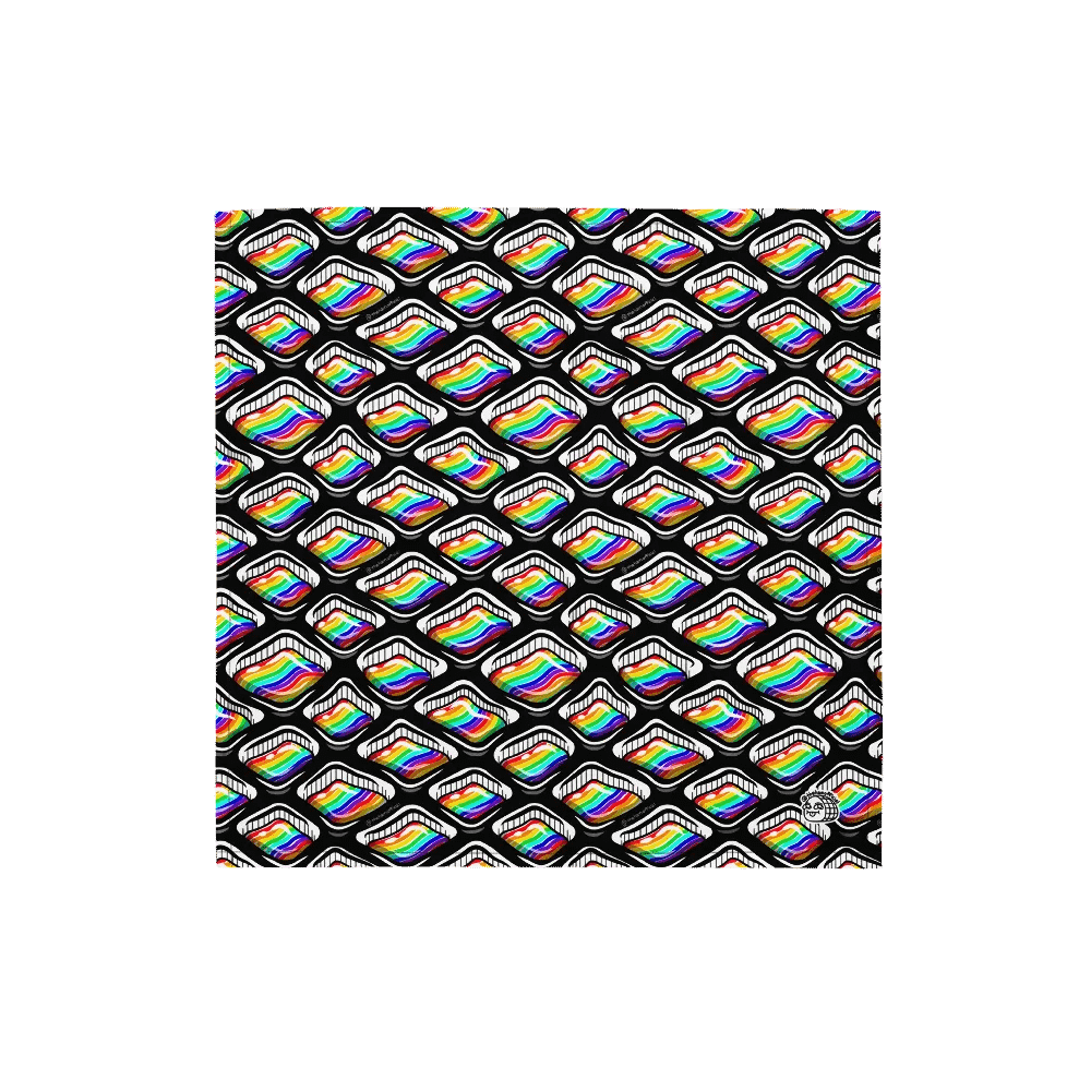 Rainbow Holes Pattern Bandana product image (1)