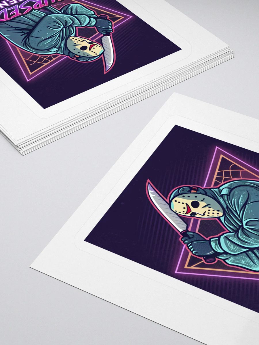 Cursed Content Sticker, Featuring the Shimmer Lake Slasher: Variant #2 product image (4)