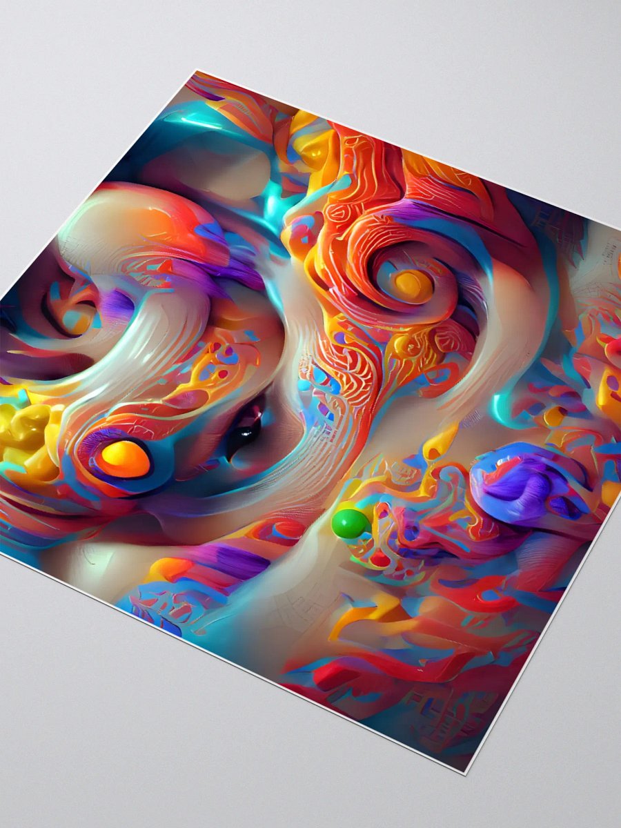 Dreamy swirl die-cut stickers, street art product image (7)
