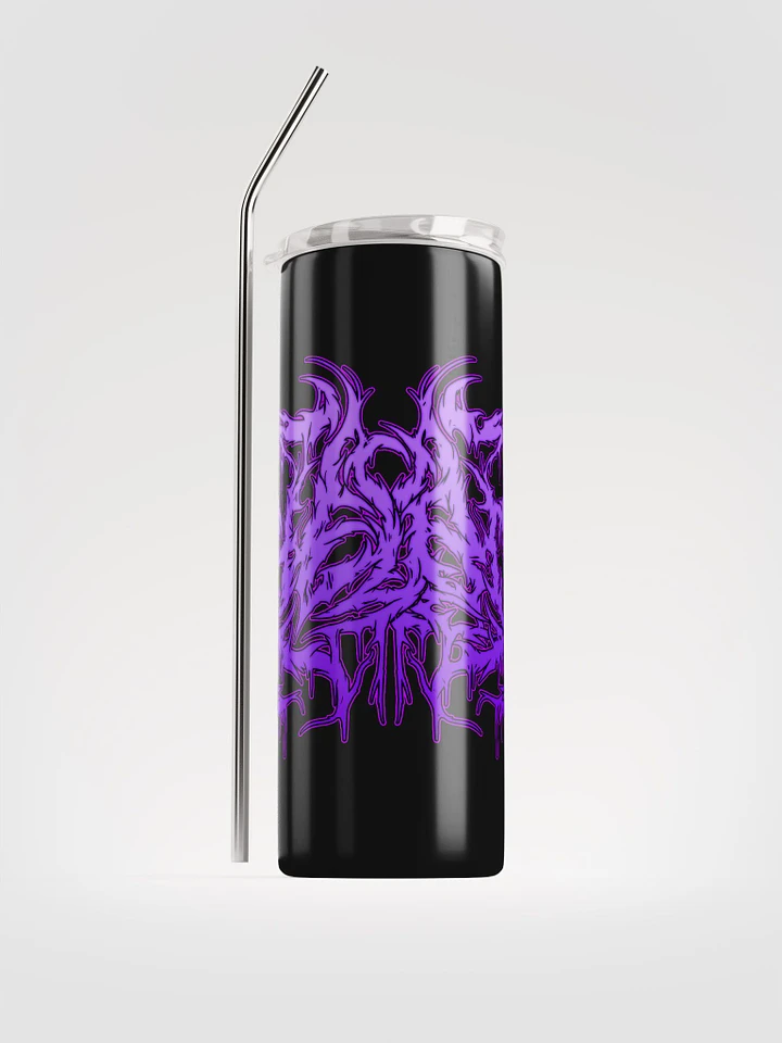Purple metal Logo Black Tumbler product image (1)