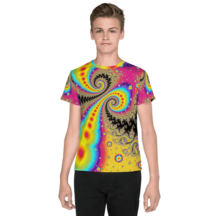 Fractal youth T-shirt - Pink Lemonade Sunrise product image (1)