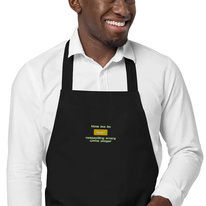 kiss me im respecting every wnba player apron product image (1)