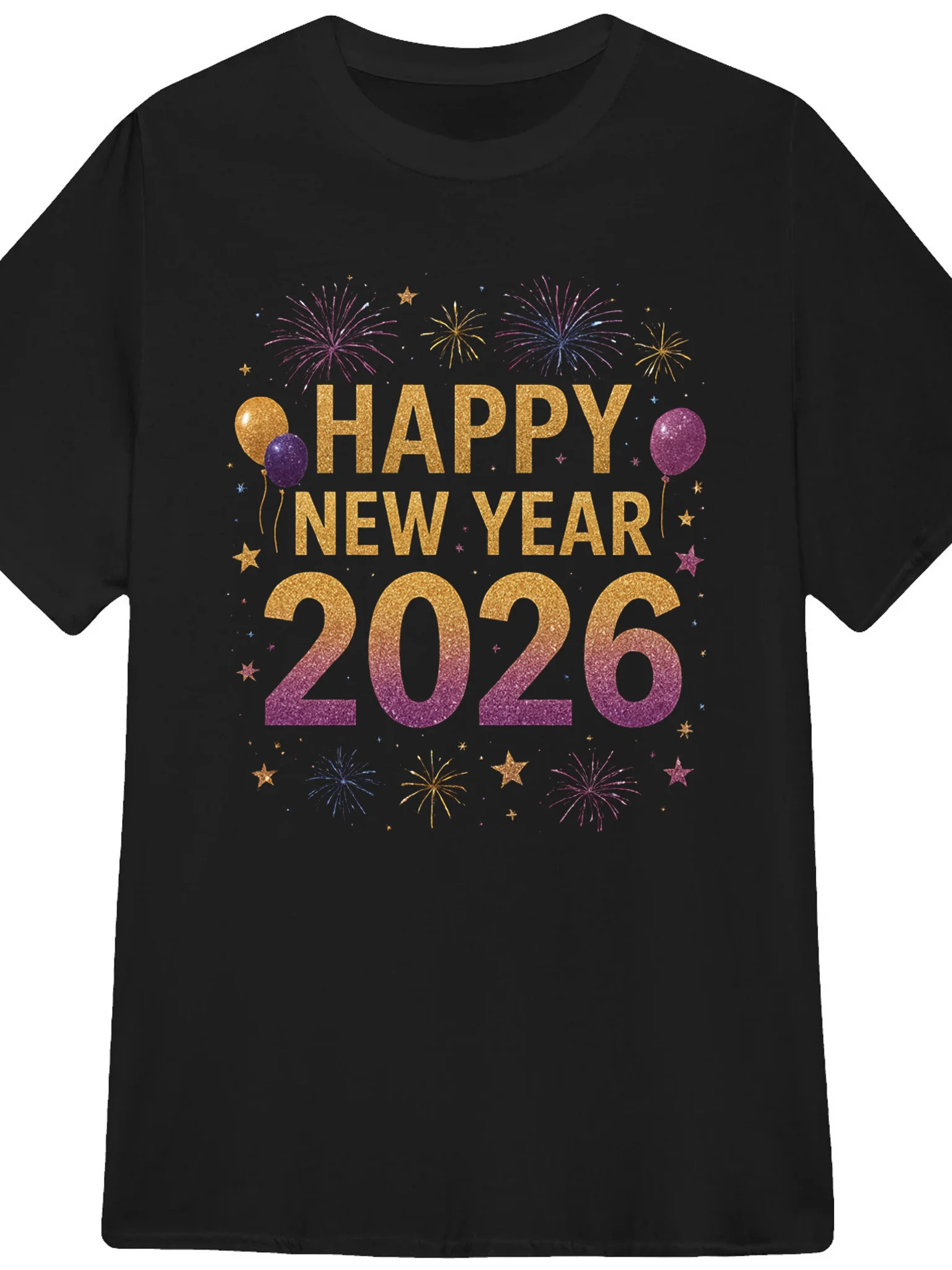 Happy New Year 2026 Tee Shirt product image (1)